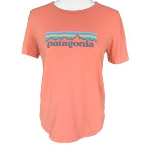 Patagonia Salmon Women’s Size XS Short Sleeve Top-Tee-Organic